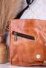 The "Venice Beach II" Tan Rustic Nectar Crossbody Bag - Whiskey Skies - BED/STU