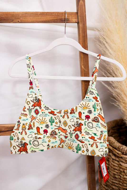 The Wild Bandit Boob Hammock Bralette - Whiskey Skies - SHINESTY
