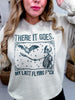 There It Goes My Last Flying Fuck Graphic Skeleton Sweatshirt - Whiskey Skies - H+P WHOLESALE