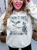 There It Goes My Last Flying Fuck Graphic Skeleton Sweatshirt - Whiskey Skies - H+P WHOLESALE