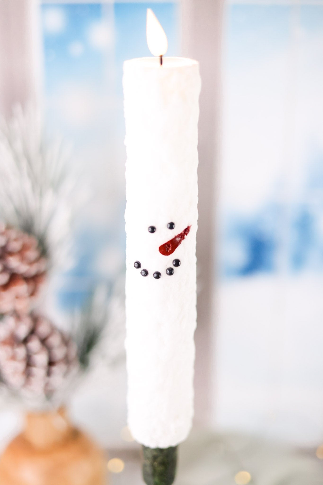 Thick 11.25 Inch Snowman Taper - Whiskey Skies - WT COLLECTION