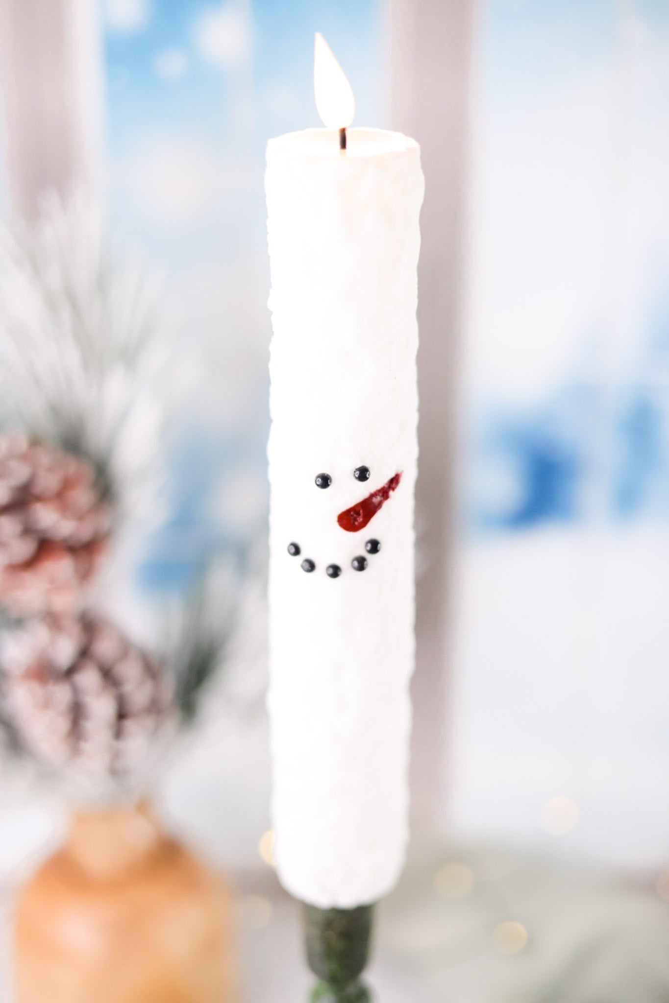 Thick 11.25 Inch Snowman Taper - Whiskey Skies - WT COLLECTION