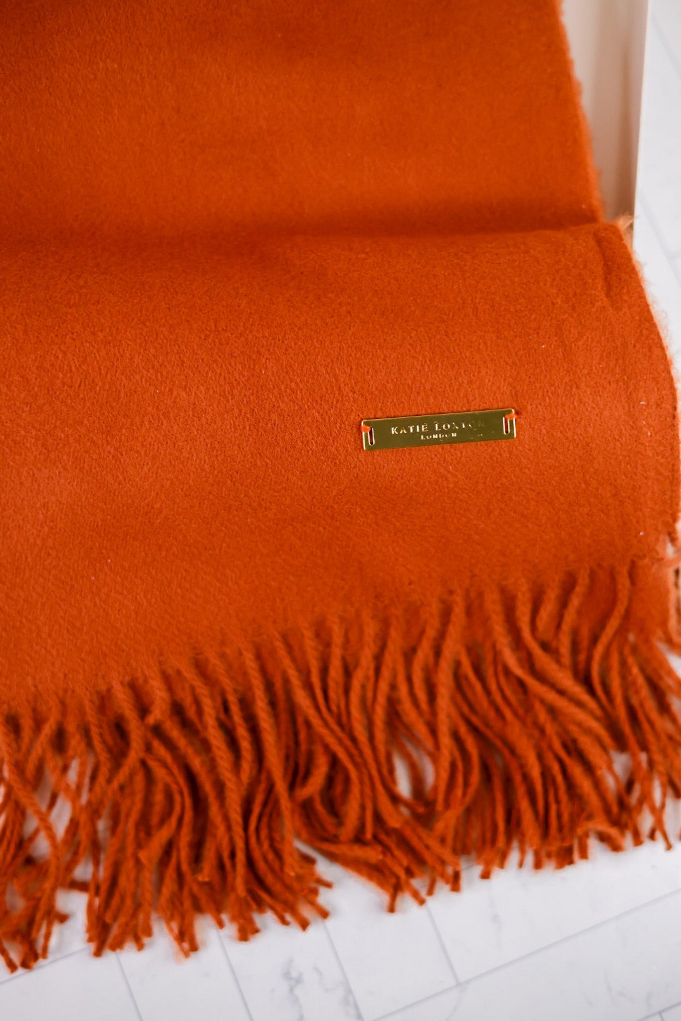 Thick Plain Scarf - Whiskey Skies - KATIE LOXTON