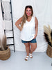 Thick Ribbed Tank Top With V - Neckline (8 Colors) - Whiskey Skies - ANDREE BY UNIT