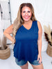 Thick Ribbed Tank Top With V - Neckline (8 Colors) - Whiskey Skies - ANDREE BY UNIT
