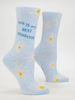 This IS My Best Behavior Crew Socks - Whiskey Skies - BLUE Q