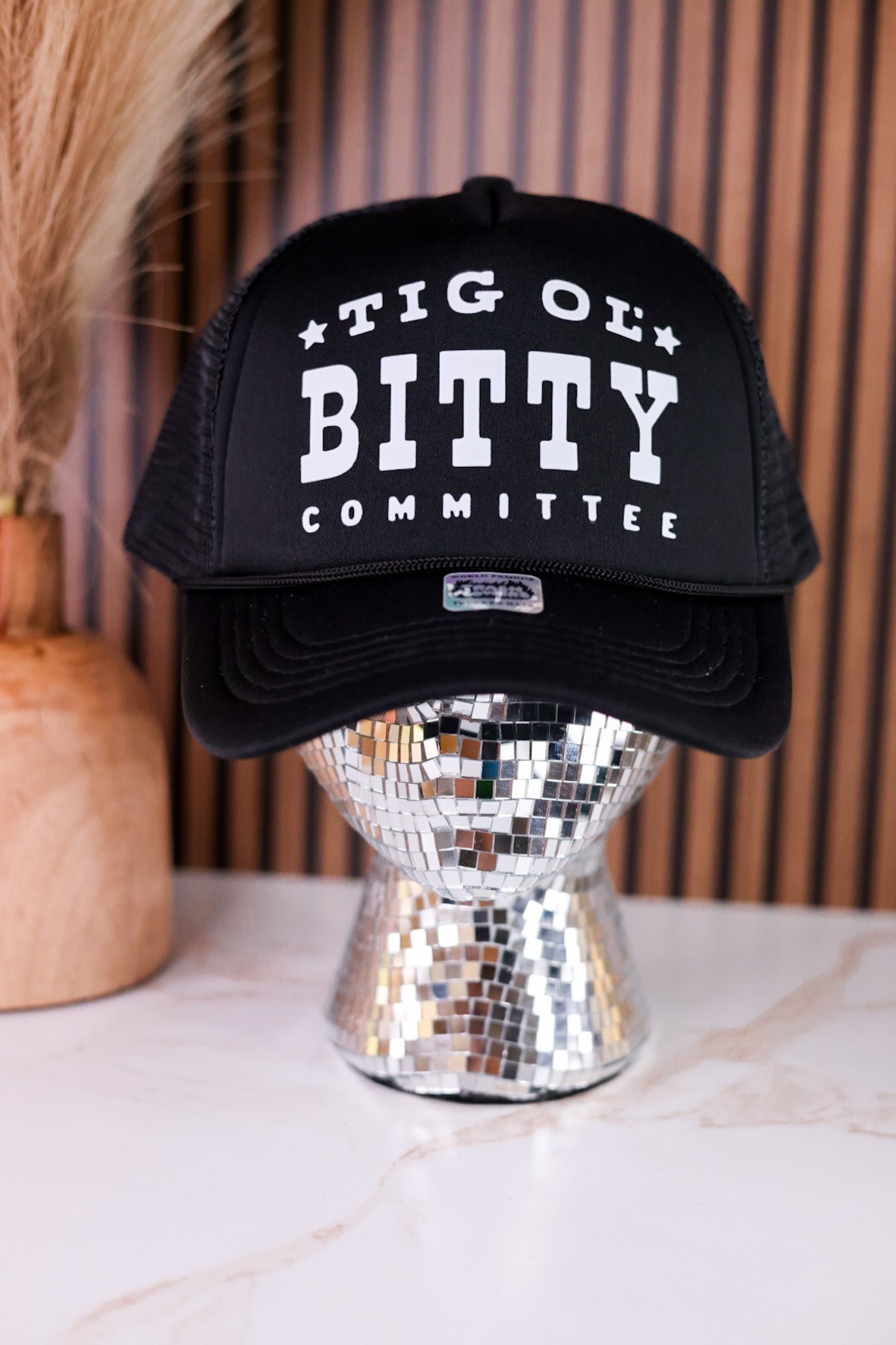 "Tig OL' Bitty Committee" Snapback Trucker Hat - Whiskey Skies - TRASH FLOWERS TRUCKER HATS