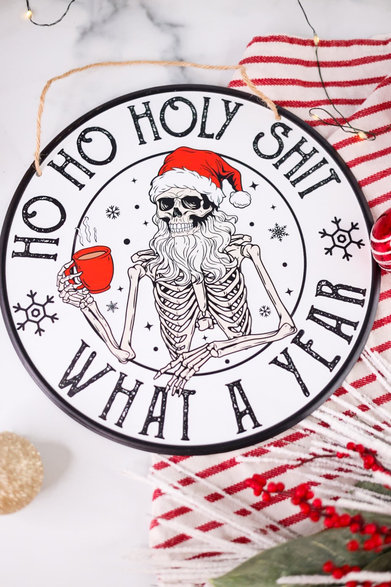 Time For A Beer/ What A Year Metal Sign (2 Styles) - Whiskey Skies - HANNA'S HANDIWORKS
