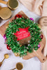 Tinsel Wreath Headband with Ornaments - Whiskey Skies - PACKED PARTY