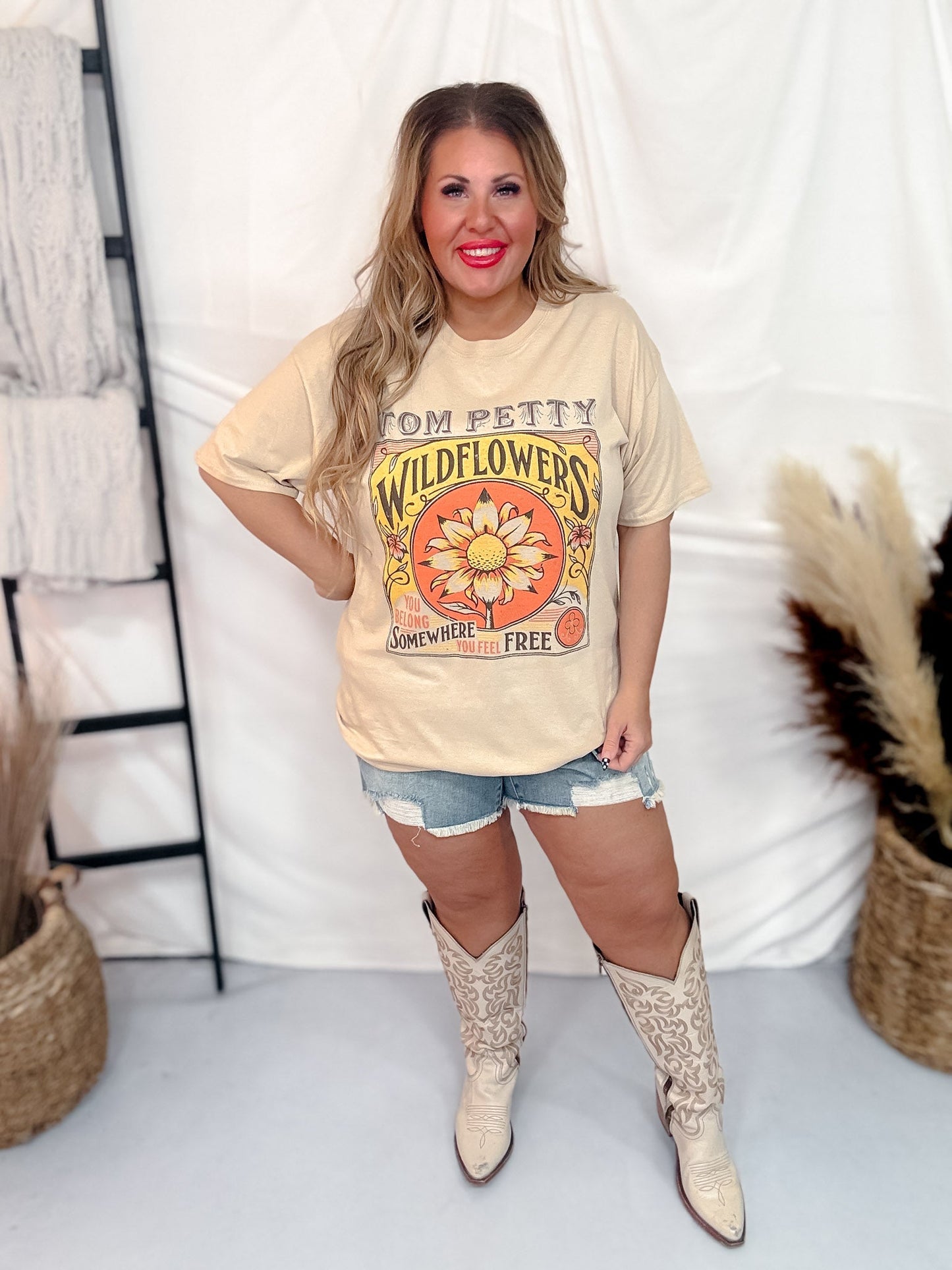 Tom Petty Wildflowers Licensed Graphic Tee - Whiskey Skies - ROCK OFF
