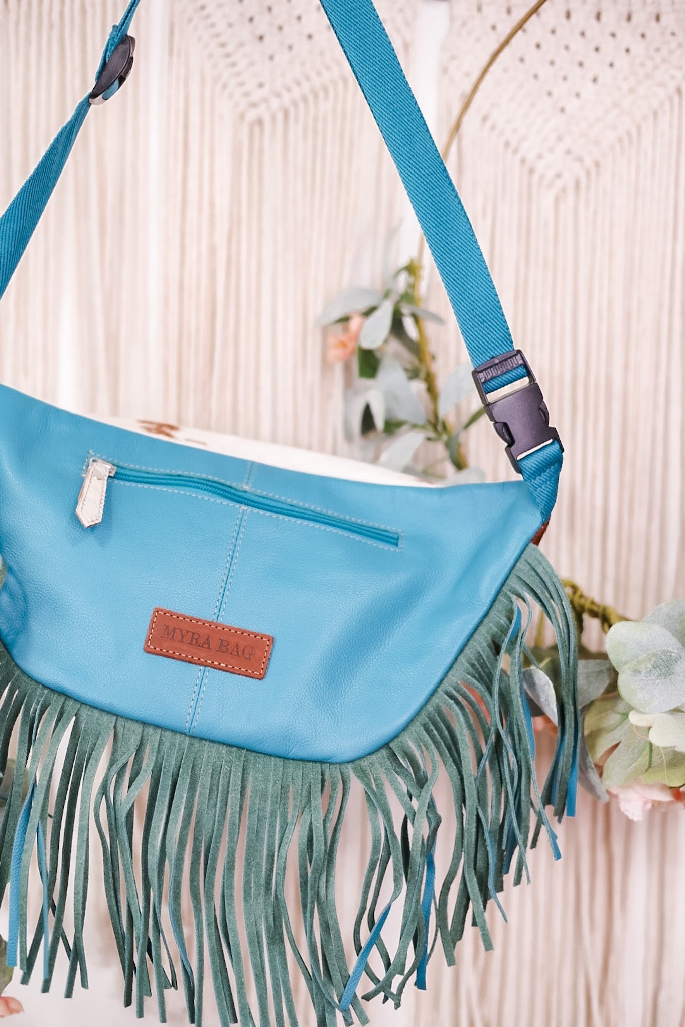 Tonga Ridge Turquoise Fanny Pack - Whiskey Skies - KHEMCHAND HANDICRAFT