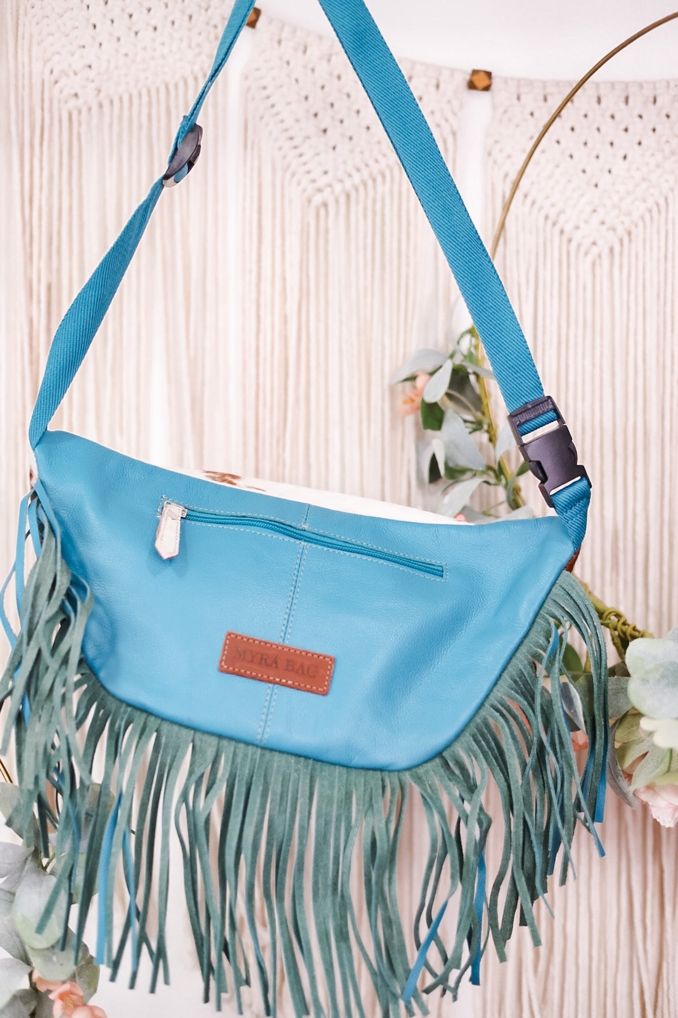 Tonga Ridge Turquoise Fanny Pack - Whiskey Skies - KHEMCHAND HANDICRAFT