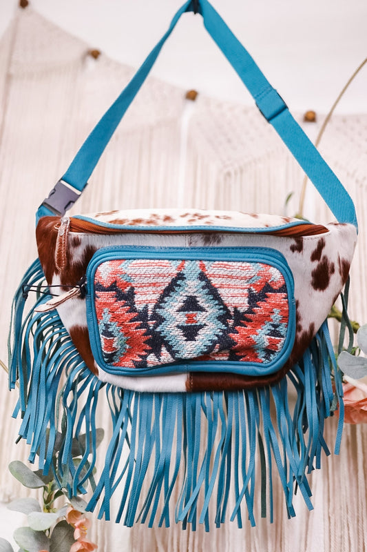 Tonga Ridge Turquoise Fanny Pack - Whiskey Skies - KHEMCHAND HANDICRAFT
