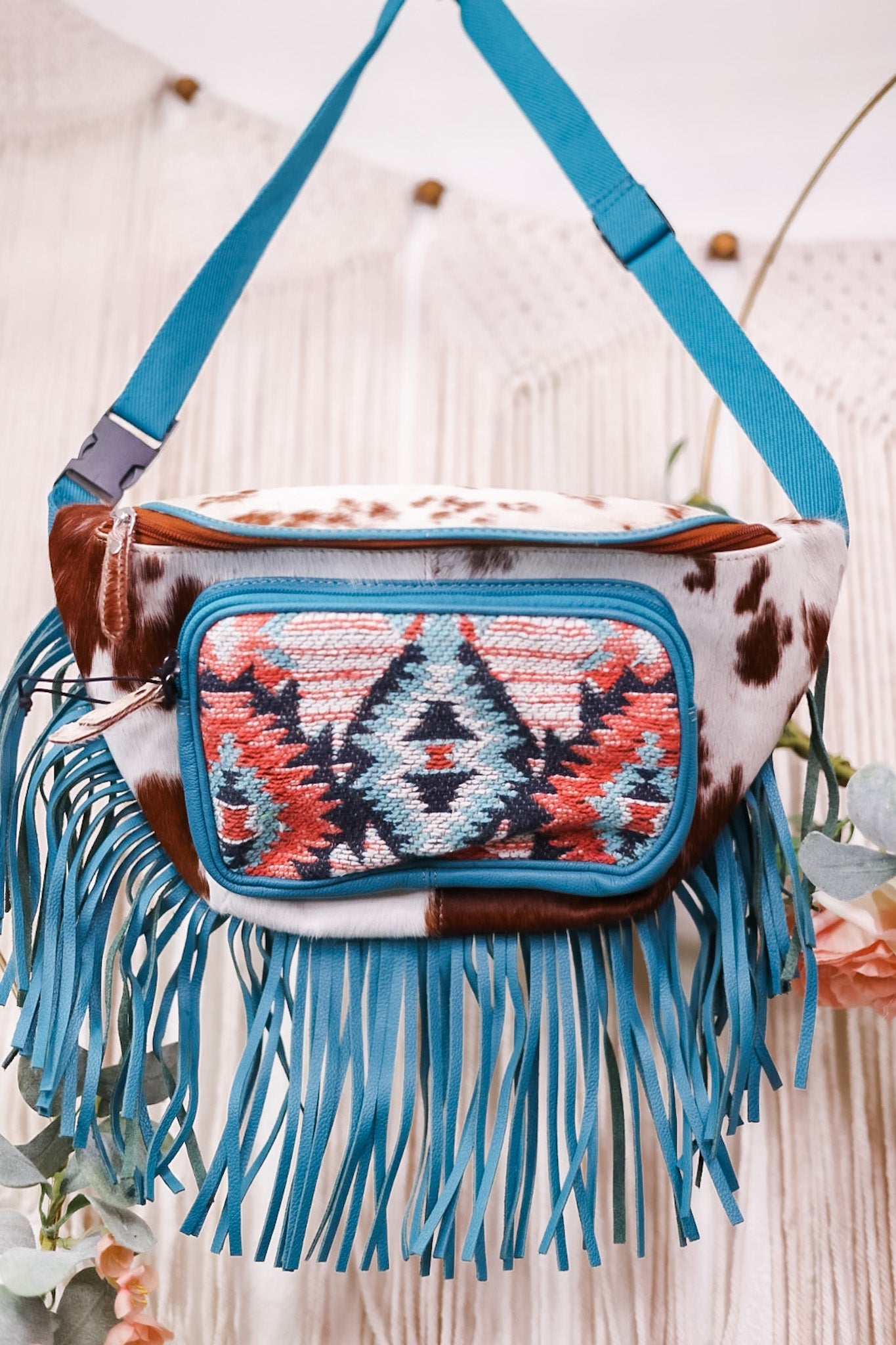 Tonga Ridge Turquoise Fanny Pack - Whiskey Skies - KHEMCHAND HANDICRAFT