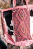 Tonga Ridge Weekender Bag in Salmon & Pink - Whiskey Skies - KHEMCHAND HANDICRAFT