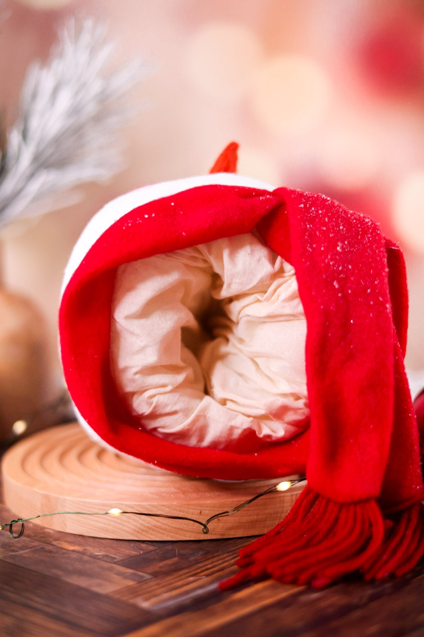 Top Hat And Cardinal Tree Topper Snowman Head - Whiskey Skies - WT COLLECTION