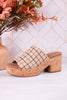 Totally Buggin Camel Plaid Clogs - Whiskey Skies - CORKYS FOOTWEAR
