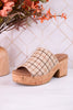 Totally Buggin Camel Plaid Clogs - Whiskey Skies - CORKYS FOOTWEAR