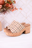 Totally Buggin Camel Plaid Clogs - Whiskey Skies - CORKYS FOOTWEAR