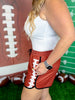 Touchdown Drawstring Everyday Shorts - Whiskey Skies - JESS LEA