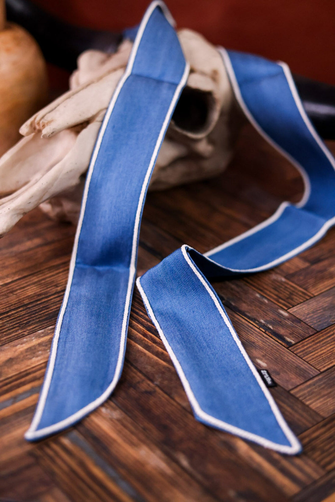 Trail Knot Denim Twilly - Whiskey Skies - 2 FLY CO.