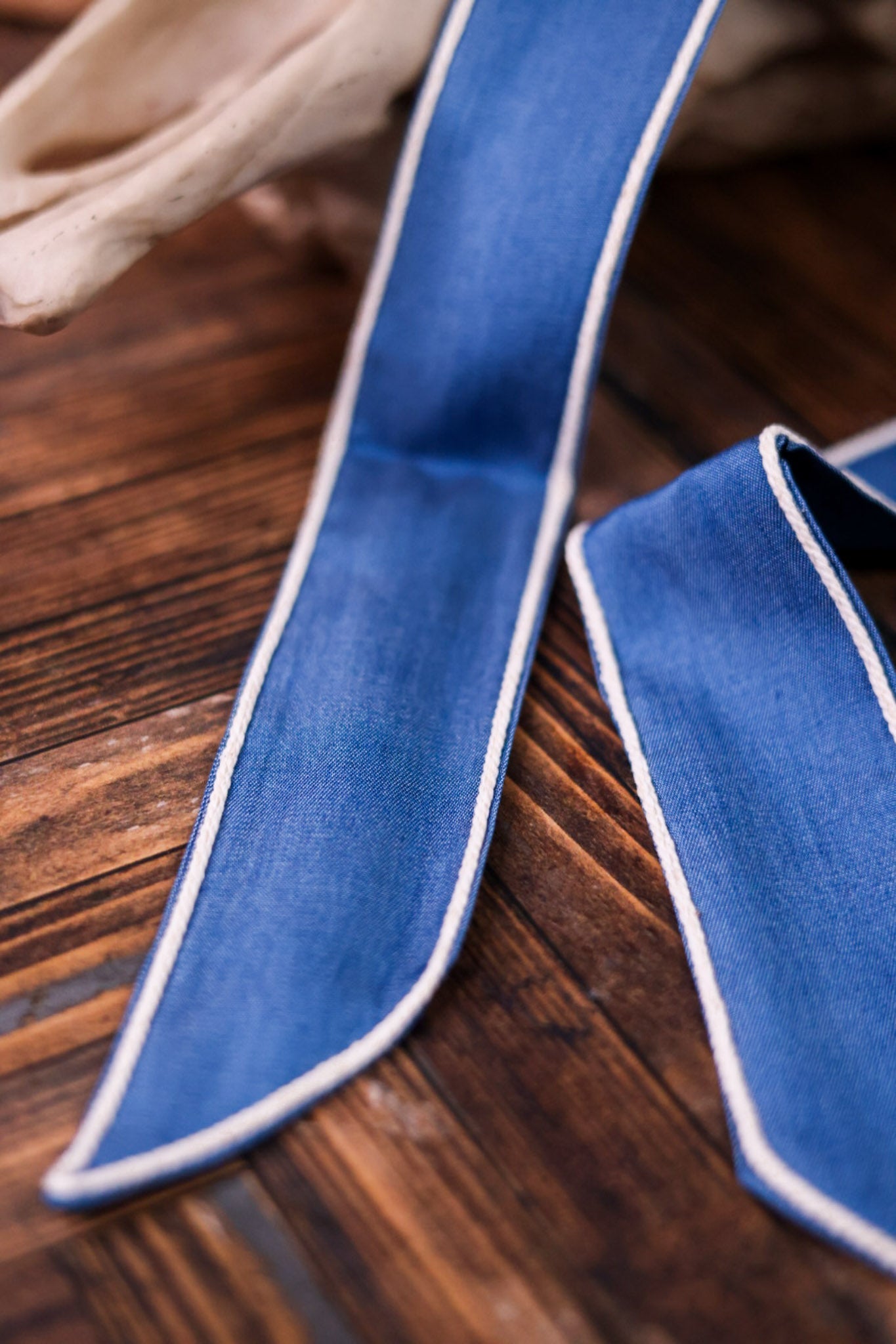 Trail Knot Denim Twilly - Whiskey Skies - 2 FLY CO.