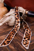 Trail Knot Leopard Print Twilly - Whiskey Skies - 2 FLY CO.