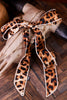 Trail Knot Leopard Print Twilly - Whiskey Skies - 2 FLY CO.