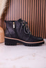Trail Ride Black Lace Up Boots - Whiskey Skies - CORKYS FOOTWEAR