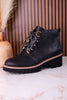 Trail Ride Black Lace Up Boots - Whiskey Skies - CORKYS FOOTWEAR