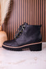 Trail Ride Black Lace Up Boots - Whiskey Skies - CORKYS FOOTWEAR