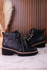Trail Ride Black Lace Up Boots - Whiskey Skies - CORKYS FOOTWEAR