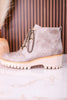 Trail Ride Light Grey Lace Up Boots - Whiskey Skies - CORKYS FOOTWEAR