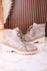 Trail Ride Light Grey Lace Up Boots - Whiskey Skies - CORKYS FOOTWEAR