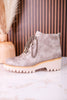 Trail Ride Light Grey Lace Up Boots - Whiskey Skies - CORKYS FOOTWEAR