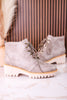 Trail Ride Light Grey Lace Up Boots - Whiskey Skies - CORKYS FOOTWEAR