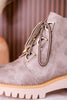 Trail Ride Light Grey Lace Up Boots - Whiskey Skies - CORKYS FOOTWEAR