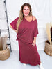 Travel Two Piece Ribbed Material Set (8 Colors) - Whiskey Skies - DEAR SCARLETT