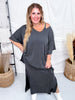Travel Two Piece Ribbed Material Set (8 Colors) - Whiskey Skies - DEAR SCARLETT