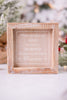 Treasured Memory Wood Framed Sign - Whiskey Skies - ADAMS & CO