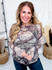 Tree Camo Print Long Sleeve Mesh Top - Whiskey Skies - DAVI & DANI