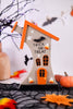 "Trick Or Treat" Haunted House Wooden Sitter - Whiskey Skies - ADAMS & CO
