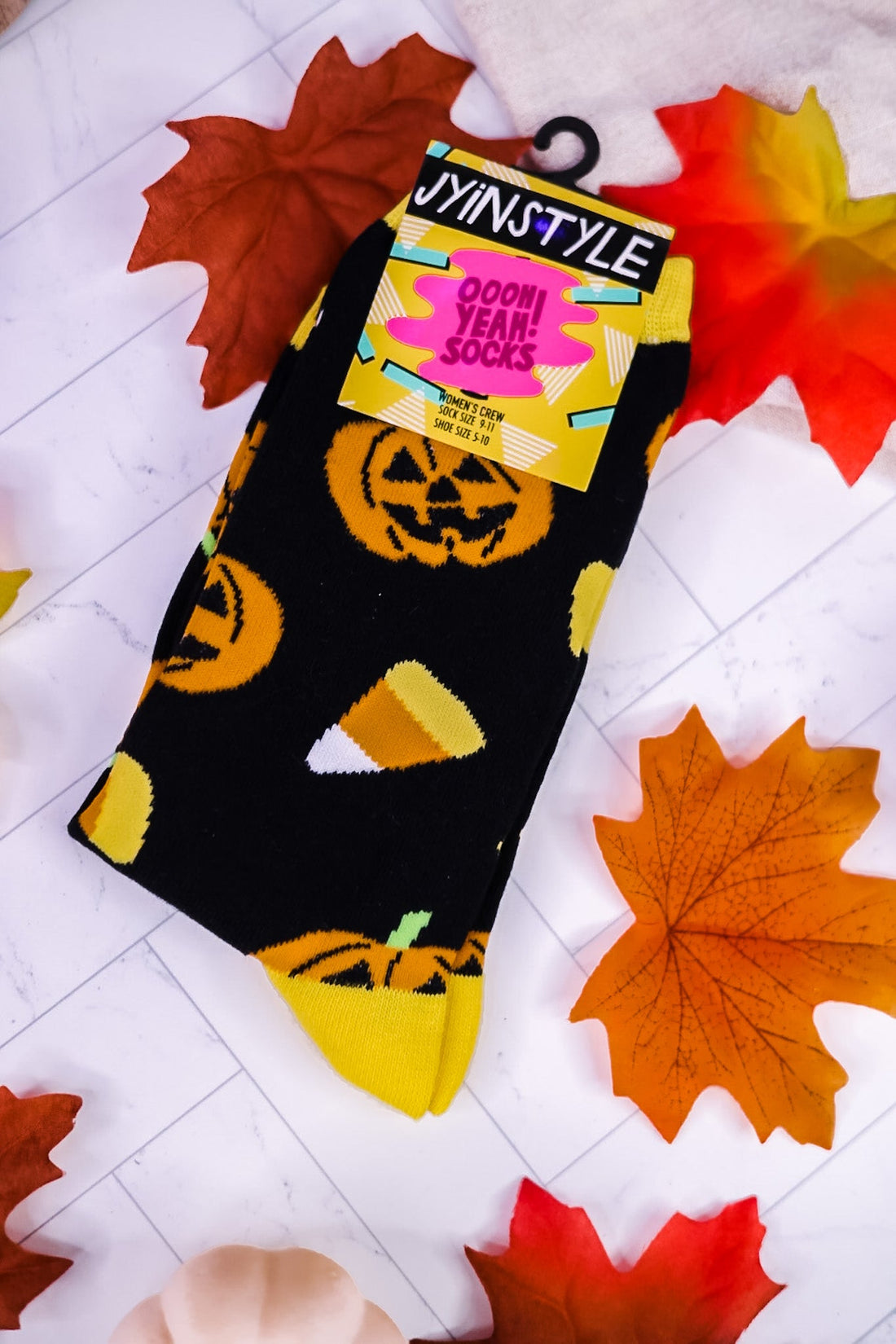 Trick or Treat Socks - Whiskey Skies - JY DESIGNS