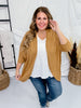 Tumeric Open Front Knit Cardigan - Whiskey Skies - BE STAGE