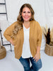 Tumeric Open Front Knit Cardigan - Whiskey Skies - BE STAGE