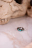 Turquoise 3 Stone Western Simple Stretch Ring - Whiskey Skies - BOHO RANCH SHOP