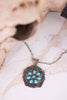 Turquoise Concho Western Pendant Necklace - Whiskey Skies - BOHO RANCH SHOP