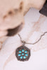 Turquoise Concho Western Pendant Necklace - Whiskey Skies - BOHO RANCH SHOP