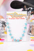 Turquoise Cross Trucker Hat Chain - Whiskey Skies - VIBES HAT COMPANY