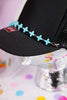 Turquoise Cross Trucker Hat Chain - Whiskey Skies - VIBES HAT COMPANY